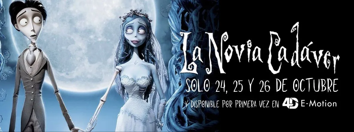 La Novia Cadáver reestreno en 4D